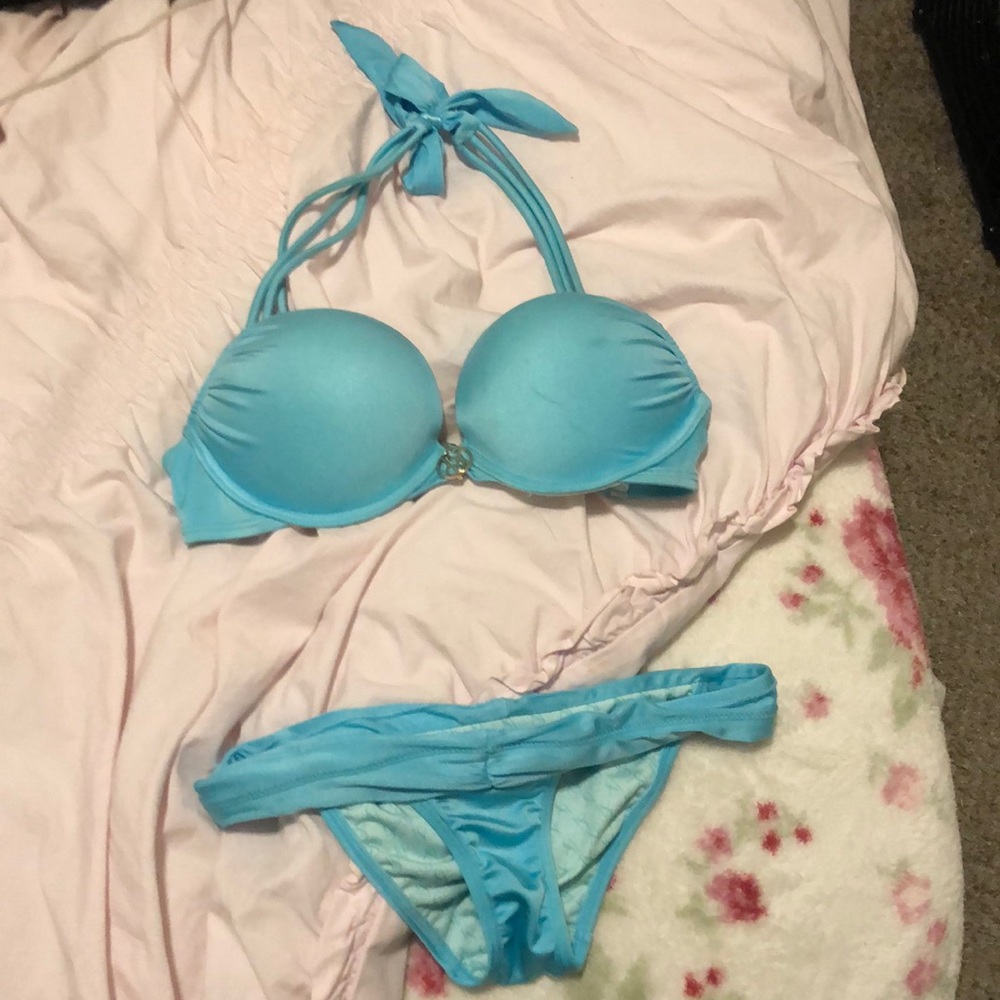 Blue bikini